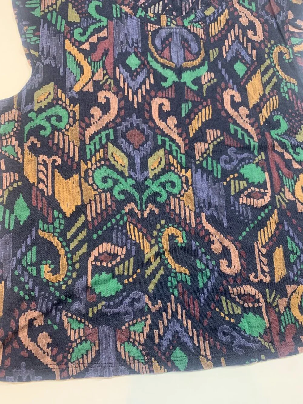 Vintage Patterned Sleeveless Blouse Reitmans Small Abstract Boho Top - Picture 3 of 7
